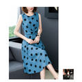 圓點點中大尺碼修身顯瘦洋裝連身裙190601035_1