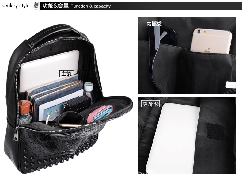 狼頭包功能與容量