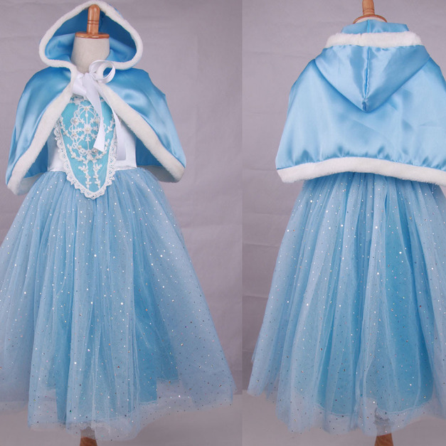 萬聖節灰姑娘同款公主裙/禮服蓬蓬裙+披風二件套