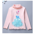 冬款中大童加絨長袖公主上衣/內搭衣(粉/白) 蘇菲亞款_3