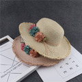 夏款韓版手工花朵渡假沙灘帽/遮陽帽(5色)_1