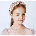 韓國粉色大花朵花環/髮飾/花童/禮服配飾(E款)_3