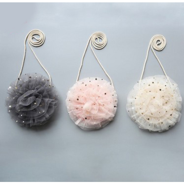 新款韓版亮片網紗女童斜揹包/配飾小包/單肩包(3色)