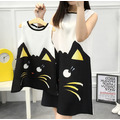 夏款韓版可愛貓咪無袖背心裙/親子裝_5