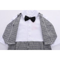 秋裝男童千鳥格連身衣+外套二件套裝/花童/禮服_9