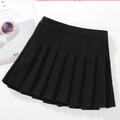 秋款韓版中大童防走光素色百褶裙(4色)_4