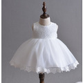 韓版baby小童蝴蝶結蕾絲白色婚紗公主裙/花童