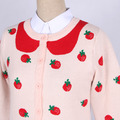 秋款韓版中大童草莓款針織毛線外套/小開衫/親子裝_9