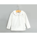 春裝韓版中大童全棉娃娃領白色長袖上衣/內搭衣(2款)_2