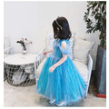 韓版新款冰雪奇緣艾莎公主裙/生日/拍照/長款禮服_2