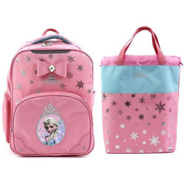 【韓國正品】Winghouse艾莎公主小學生減壓護脊書包/雙肩包+手提袋