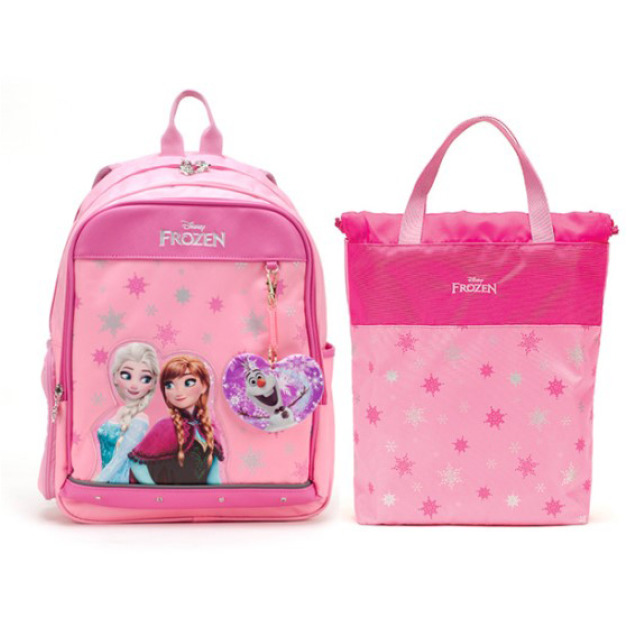 【韓國正品】Winghouse冰雪奇緣小學生減壓護脊書包/雙肩包+手提袋