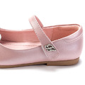韓版真皮愛心閃亮公主鞋/娃娃鞋(粉色)_3