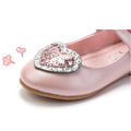 韓版真皮愛心閃亮公主鞋/娃娃鞋(粉色)_1