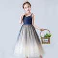 韓版中大童閃亮星空長款吊帶禮服/花童/畢業禮服_5