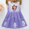 夏裝韓版迪士尼蘇菲亞公主娃娃領背心裙(紫色)