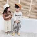 2021秋裝新款韓版男女童條紋休閒哈倫褲/長褲_1