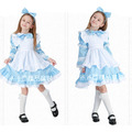 萬聖節日系愛麗絲夢遊仙境公主裙/表演服(附髮飾)_1