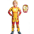 萬聖節cosplay男童肌肉款鋼鐵人服裝（黃色款）_1