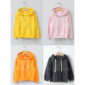 秋裝新款中大童素面純色連帽棉質外套/夾克(11色)_5