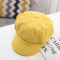 日系甜美秋冬燈芯絨南瓜帽/貝雷帽 (5色)_5