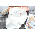 秋裝新款可愛娃娃領繡花純棉磨毛白色上衣(3款)_8