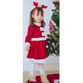 2020秋冬款韓版可愛聖誕紅色公主裙+糜鹿髮圈_5