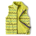 2020秋冬款韓版男童加絨彩色圖案背心(果綠波浪)
