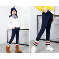 秋款韓版中大童棉質薄款條紋內搭褲/長褲(4色)_8