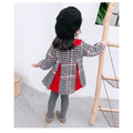 冬款韓版千鳥格毛呢加絨連衣裙/公主裙_2