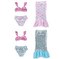 外貿款美人魚公主泳衣三件套/cosplay/比基尼泳裝(粉色)_4