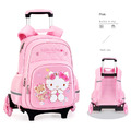 迪士尼正品凱蒂貓小學生減壓護脊書包/拖拉書包_7