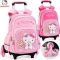 迪士尼正品凱蒂貓小學生減壓護脊書包/拖拉書包