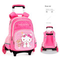 迪士尼正品凱蒂貓小學生減壓護脊書包/拖拉書包_5