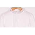 秋款韓版中大童公主風蕾絲立領長袖白色襯衫/上衣/親子裝_9