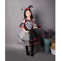 萬聖節cosplay小丑格子拼接短裙蓬蓬裙+髮飾_1