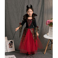 萬聖節cosplay吸血鬼女巫長款蓬蓬公主裙+髮飾/親子裝_1