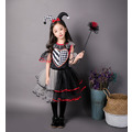 萬聖節cosplay小丑格子拼接短裙蓬蓬裙+髮飾_5