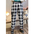 2020秋款韓版中大童黑白格寬鬆工裝褲/長褲(現貨)_3