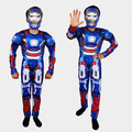 萬聖節cosplay男童肌肉款鋼鐵人服裝（藍色款） 現貨_1