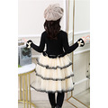 2020冬款韓版中大童時尚公主風針織毛衣蛋糕裙_3