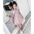 2021春裝韓版中大童棉質蕾絲蓬蓬公主裙_7