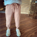 2021春裝韓版中大童針織純色鬆緊休閒褲/長褲(3色)_6