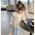 2021春裝韓版小碎花長袖寬版娃娃衫/上衣_3