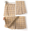 【韓國正品】春款中大童復古格子裙褲/半身裙_4