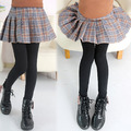 2022秋裝韓版中大童格子裙假二件裙褲(灰色)
