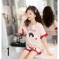 2022夏裝韓版中大童可愛卡通純棉上衣+短褲二件套/睡衣/家居服(15款)_2