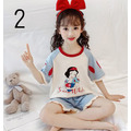 2022夏裝韓版中大童可愛卡通純棉上衣+短褲二件套/睡衣/家居服(15款)_1