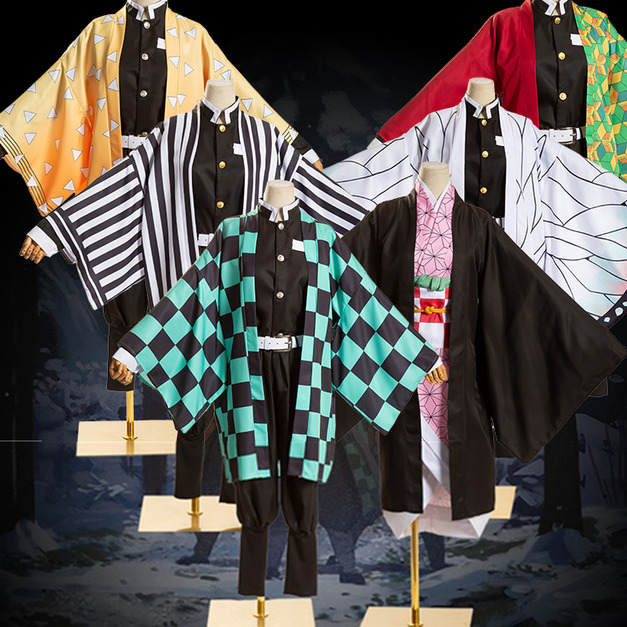 2021萬聖節cosplay鬼滅之刃套裝/表演裝扮(6款)富岡義勇/我妻善逸/小巴內/杏壽郎