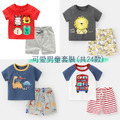 2021夏裝男童韓版純棉休閒上衣+短褲二件套裝/家居服(24款)